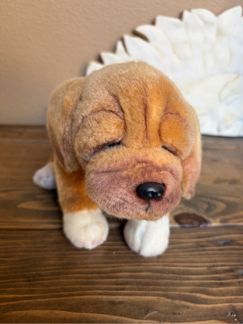 Demdaco Nat and Jules Vintage Puggle Plush Dog